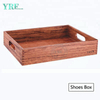 YRF Cheap Chinese Tea Supplies Boat Shaped Wooden Tea Tray With Custom Size
