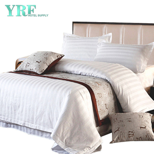 Luxury White Soft Polycotton Hotel Quality 4PCS Bedding For Apartment