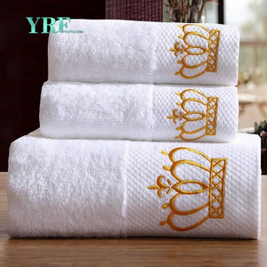 Luxury 100% Cotton Hotel Collection Embroidered Hand Towels White