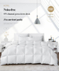 Hotel 95% Gänsedaunen China Lieferant 100% Baumwolle King Cover Weiß