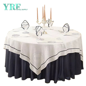 YRF Table Cover Hotel Birthday 90" Navy Blue Polyester Round