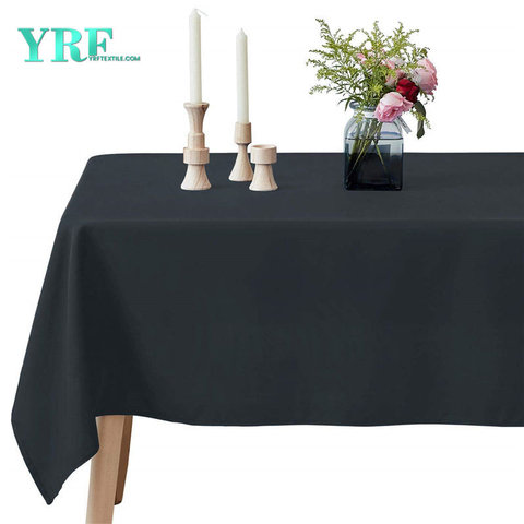 Oblong Dinner Table Cover Dunkelgrau 60x102 Zoll reines 100% Polyester knitterfrei für Hochzeiten