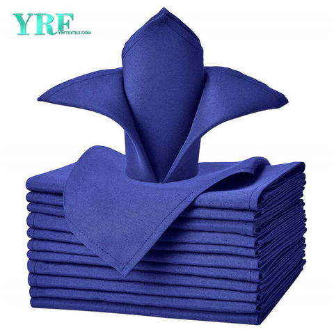 Stoffservietten Royal Blue 17x17 Zoll reines 100% Polyester waschbar und wiederverwendbar für Restaurant