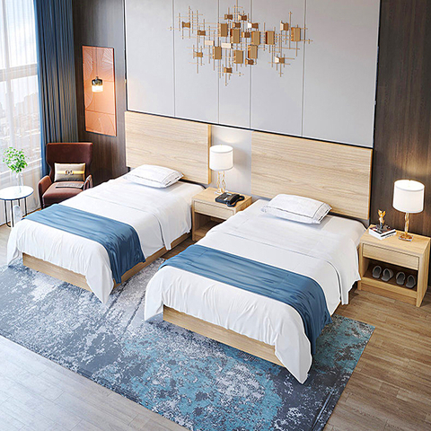 Günstiger Preis Standardzimmer Holz Commercial Einfache Hoteleinrichtung