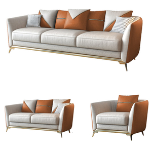 Hergestellt in China im italienischen Stil 1/2/3 Sitzer Sofa Set