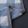 59X78 Zoll Decken Bequemer Plüsch Hellhimmelblau Checker Polyester